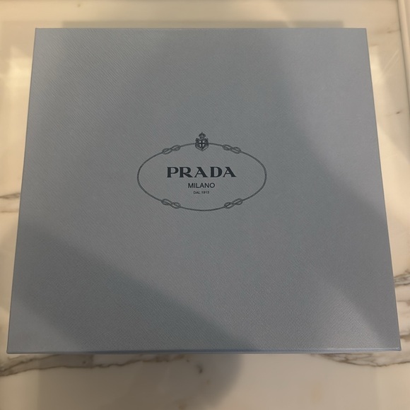 NIB Prada Chocolate Brushed Leather Heeled Loafer Mules EU 37.5 US 7.5 - Picture 11 of 11